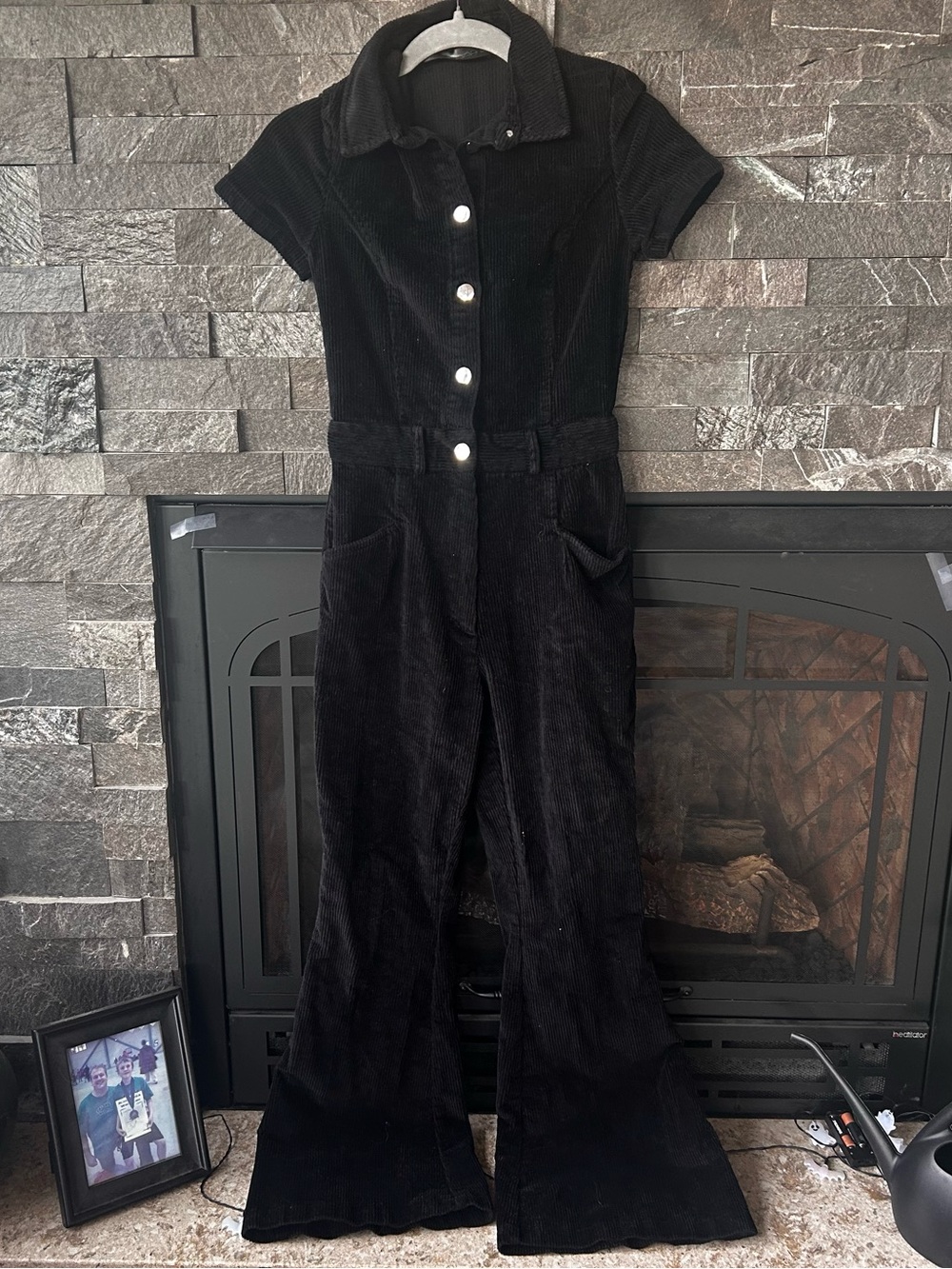 RARE!! ✨ Foxblood Black Corduroy Jumpsuit